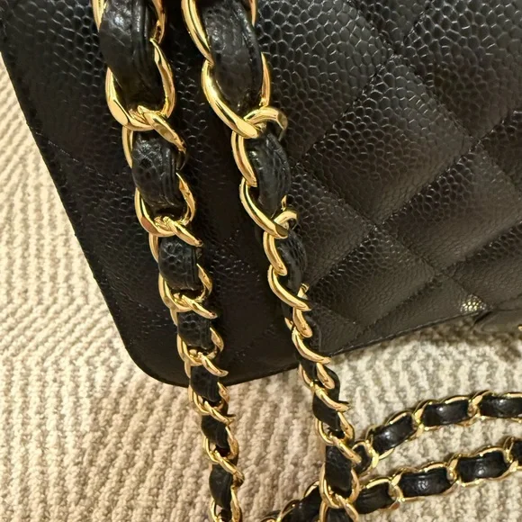 Sold Chanel Classic Black Caviar Jumbo with GHW - Picture 9 of 13